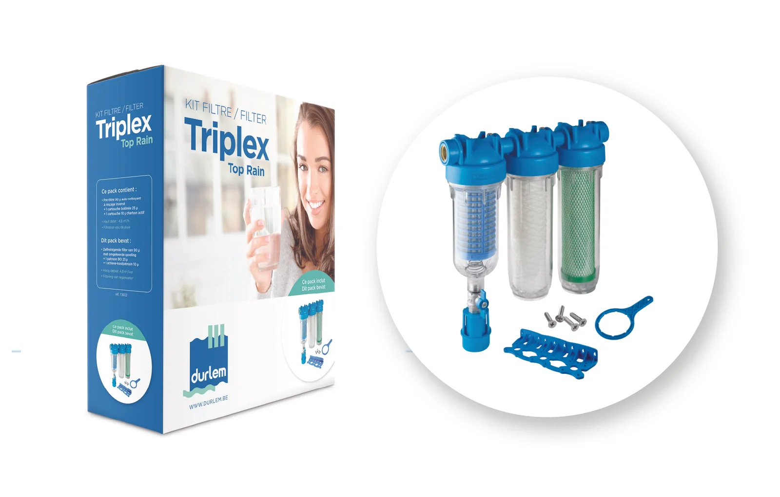 Durlem 73033 leidingwaterfilter (inbouw)