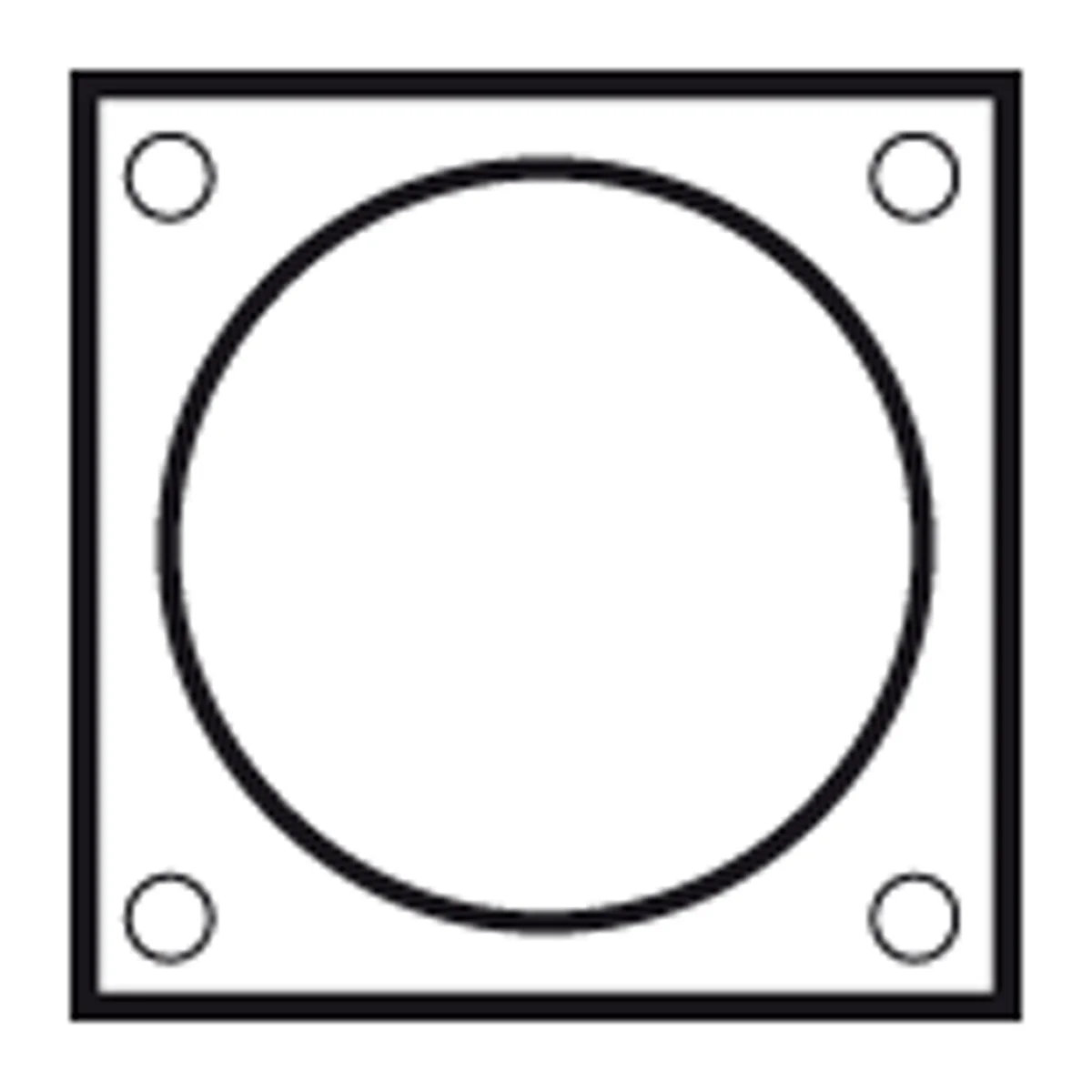 Vaillant 009477 afdekrozet rookgas/luchttoevoerbuis