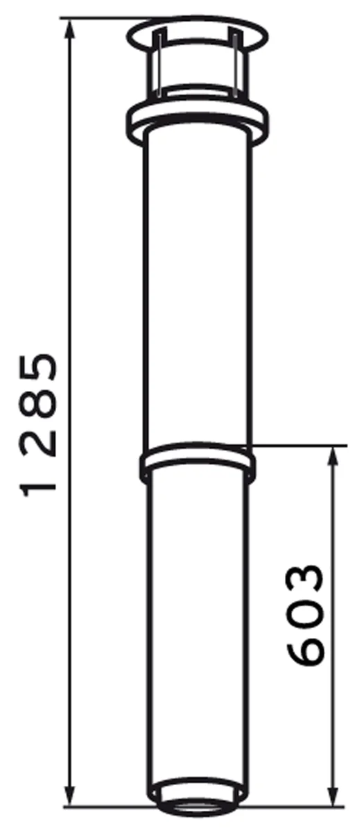 Vaillant 303800 rookgasdakdoorvoer