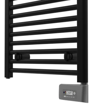 0984A0008 Balneo elektrische handdoekradiator 1763 x 585 mm - 1000 Watt - zwart mat - NT180