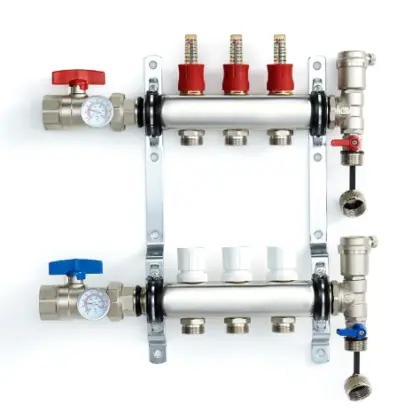 1100042447 UFH inox vloerverwarmingscollectorset 4/4 - 3 x EK3/4