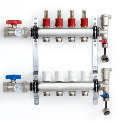 1100042448 UFH inox vloerverwarmingscollectorset 4/4 - 4 x EK3/4
