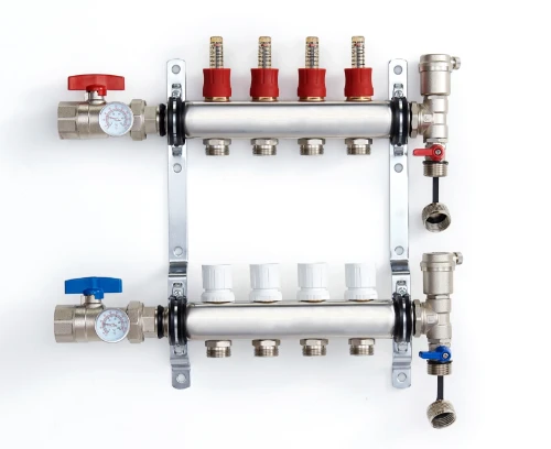 UFH inox vloerverwarmingscollectorset 4/4 - 4 x EK3/4 1100042448