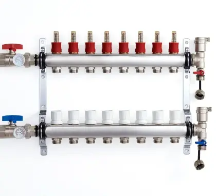 1100042452 UFH inox vloerverwarmingscollectorset 4/4 - 8 x EK3/4