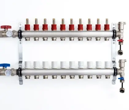 1100042454 UFH inox vloerverwarmingscollectorset 4/4 - 10 x EK3/4