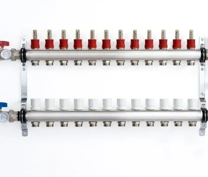 1100042456 UFH inox vloerverwarmingscollectorset 4/4 - 12 x EK3/4