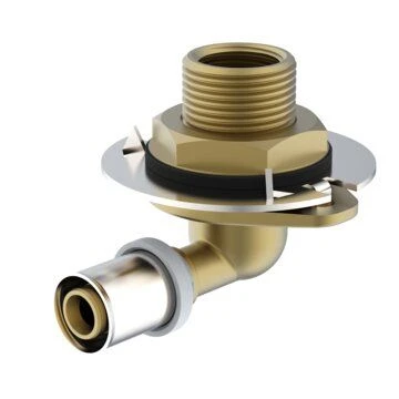 1100050409 Multi messing pers overgangsbocht voor droogbouw gipsplaten 90° FF 16 x 1/2 F-DWT35