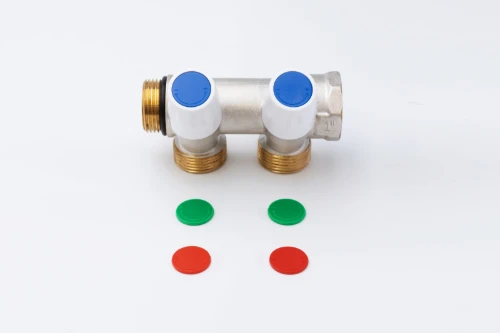 WP collector met ingebouwde regelkranen met indicatoren (rood/blauw/groen) 4/4 - 2 x EK3/4M 1100064794
