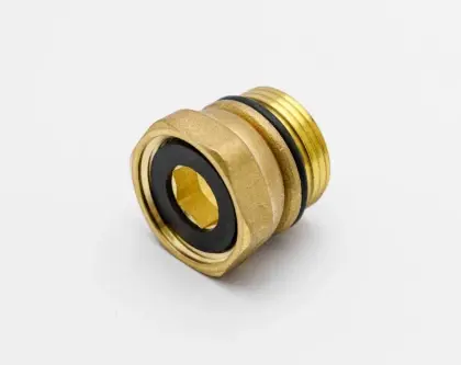 1100065556 WP collectoradapter met O-ring 3/4 M x 3/4 F vlak dichtend