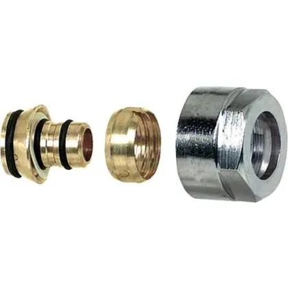 1100067914 UFH klemkoppeling 3/4EK x 18 mm (zak 2 st) - prijs per stuk