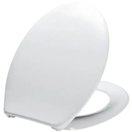 1222000 Uni Basic toiletzitting - wit - Scharnier inox