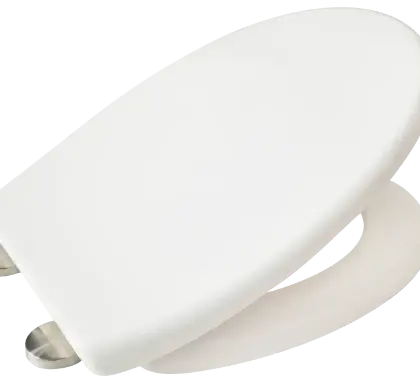 1224000 Uni Soft toiletzitting - wit - Scharnier inox - Softclose - Quick-Release