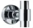 1499243 Rondo WSS bevestigingsset voor glijstang - chroom
