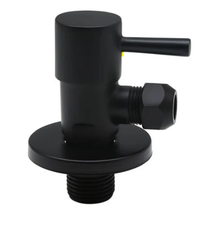 Piccolo hoekstopkraan 1/2 x 10 mm - zwart mat 1563082