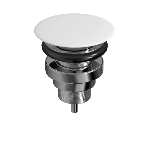 Obi afvoerplug universeel 5/4 x 63 mm - click-clack / open plug - wit mat 1563131