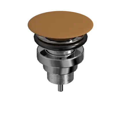 1563393 Obi afvoerplug universeel 5/4 x 63 mm - click-clack / open plug - tabak