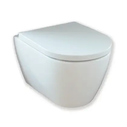 1563742 Obi Compact wandtoilet 480 mm zonder spoelrand - wit