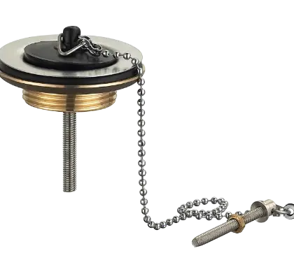 1563746 standard afvoerplug 5/4 x 63mm - chroom - met stop en ketting