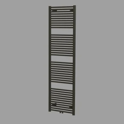 1564375 Caldo Rondo handdoekradiator - ronde buizen 1800 x 600 mm - 990 Watt (EN442 75/65/20) - 1MM8 - zwart mat