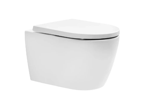 Obi Compact wandtoilet 480 mm zonder spoelrand - wit mat 1787780