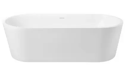 1795291 Caballo 2.0 vrijstaand bad 1780 x 800 x 590 mm - wit mat - met sifon - met overloop en afvoerplug