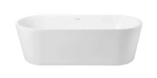 Caballo 2.0 vrijstaand bad 1780 x 800 x 590 mm - wit mat - met sifon - met overloop en afvoerplug 1795291