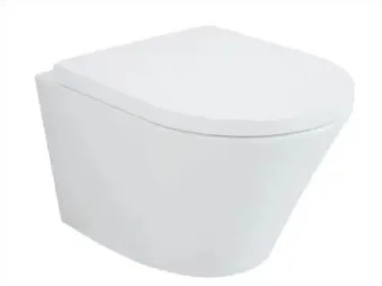 Mezzo compact hangtoilet PACK (hangtoilet + zitting softclose/quickrelease) - zonder spoelrand - wit - 360 x 470 mm 1903453