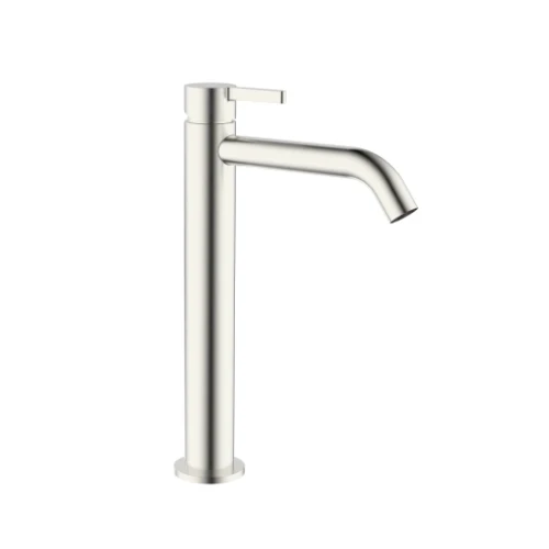 Vivo wastafelmengkraan verhoogd met coldstart - zonder lediging - Brushed Nickel PVD - geborsteld mat PVD 1952080