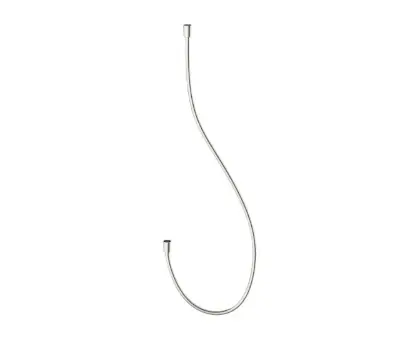 Vivo doucheflexibel geribbeld 1/2 x 1500 mm - Brushed Nickel PVD - geborsteld mat PVD 1952109