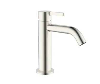 Vivo wastafelmengkraan met coldstart - zonder lediging - Brushed Nickel PVD - geborsteld mat PVD 1952112