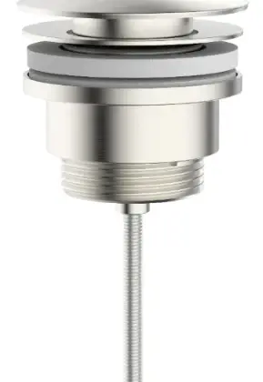 1952143 Vivo afvoerplug universeel - click-clack - open plug - Brushed Nickel PVD - geborsteld mat PVD