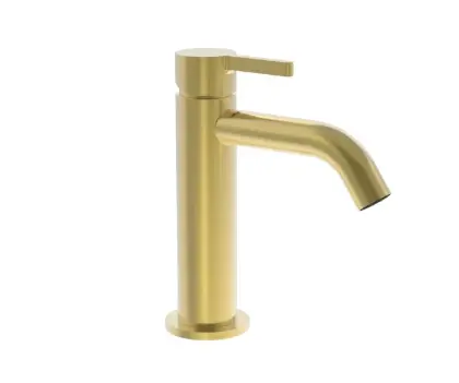 Vivo wastafelmengkraan met coldstart - zonder lediging - Brushed Gold PVD - goud mat PVD 1952153