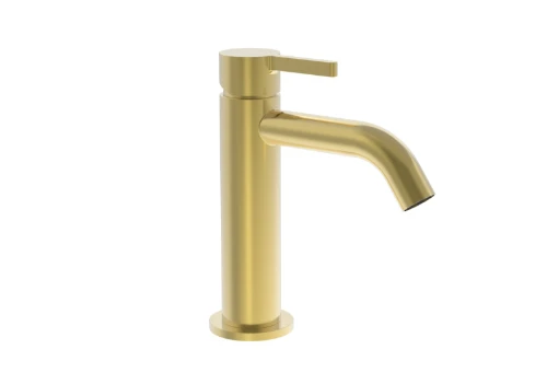 Vivo wastafelmengkraan met coldstart - zonder lediging - Brushed Gold PVD - goud mat PVD 1952153
