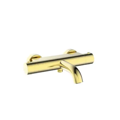 1952203 Vivo badthermostaat - Brushed Gold PVD - goud mat PVD - Belgaqua gekeurd