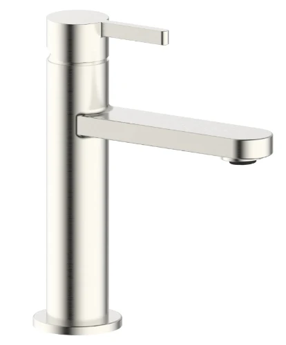 1952226 Vivo wastafelmengkraan met coldstart - rechte uitloop - zonder lediging - Brushed Nickel PVD - geborsteld mat PVD