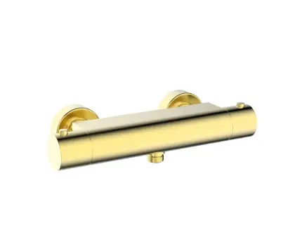 1952228 Vivo douchethermostaat - Brushed Gold PVD - goud mat PVD - Belgaqua gekeurd