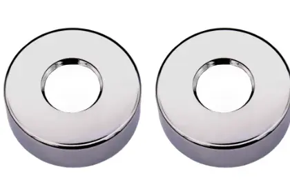 1959602 Rondo WSS rozetten rond 70 mm diep 26 mm (set van 2 stuks) - gun metal PVD
