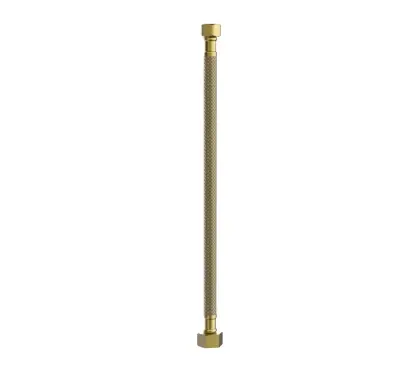 1960668 Vivo aansluitflexibel FF 3/8 x 1/2 - 300 mm - Brushed Gold PVD - goud mat PVD