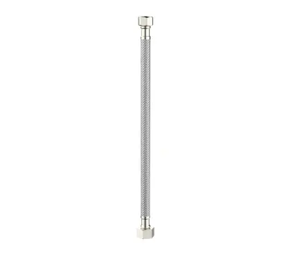 1960675 Vivo aansluitflexibel FF 3/8 x 1/2 - 300 mm - Brushed Nickel PVD - geborsteld mat PVD