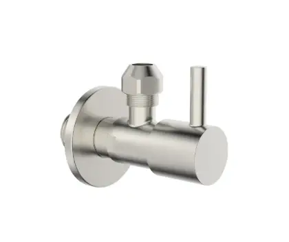 1960690 Vivo hoekstopkraan - Brushed Nickel PVD - geborsteld mat PVD