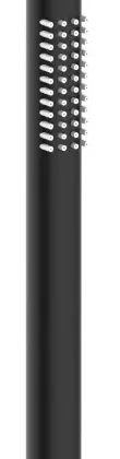 1969245 Vivo staafhanddouche 1jet - zwart mat
