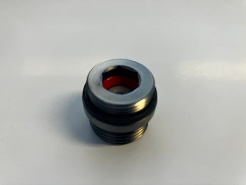 1969262 Vivo WSS nippel douche-aansluiting voor badthermostaat - Gun Metal PVD - staal mat
