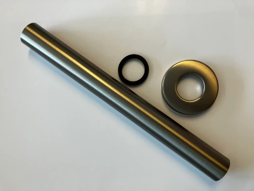 1969291 Vivo WSS buis met roset - Brushed nickel PVD - geborsteld mat