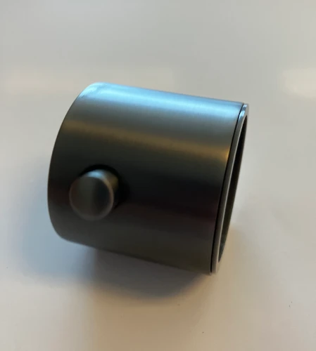 Vivo WSS hendel voor badkraan - Gun Metal PVD - staal mat 1969320