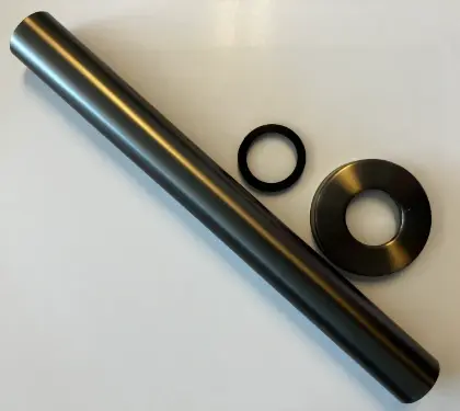 1969328 Vivo WSS buis met roset - Gun Metal PVD - staal mat