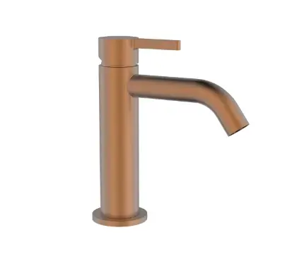 Vivo wastafelmengkraan met coldstart - zonder lediging - Brushed Copper PVD - koper mat PVD 1984955