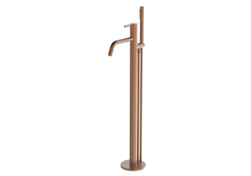 Vivo badmengkraan vrijstaand met douchegarnituur - Brushed Copper PVD - koper mat PVD - Belgaqua gekeurd 1984974