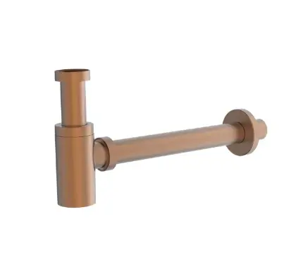 1984997 Vivo bekersifon zonder afvoerplug 5/4 x 32 mm - Brushed Copper PVD - koper mat PVD
