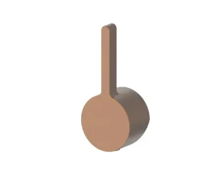 Vivo WSS hendel - Brushed copper PVD 1985018