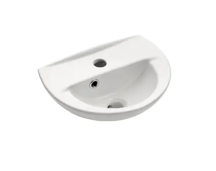 2001737 Normus 2.0 handenwasser 360 x 260 x 145 mm - wit - met kraangat - met overloop
